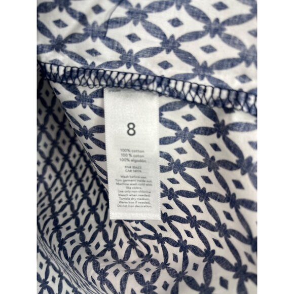 Carters Girls Dress Sundress Size 8 Navy White Cotton Sleeveless NWT - Picture 8 of 13